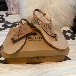 Sperry Women's Beige Cutout Sandals